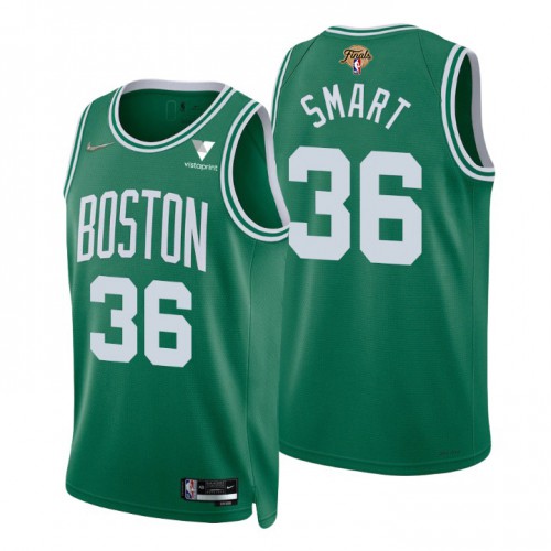 Boston Boston Celtics #36 Marcus Smart Green Youth 2022 Finals 75th Anniversary Diamond Icon Edition Swingman Jersey Youth