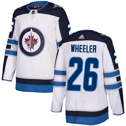 Adidas Winnipeg Jets #26 Blake Wheeler White Road Authentic Stitched Youth Jersey Youth