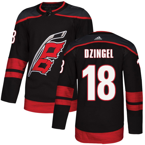 Adidas Carolina Hurricanes #18 Ryan Dzingel Black Alternate Authentic Stitched Youth Jersey Youth