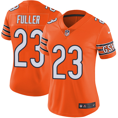Chicago Bears #23 Kyle Fuller Orange Women's Stitched Limited Rush Jersey Womens