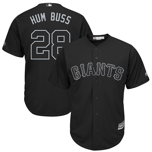 San Francisco Giants #28 Buster Posey Black 