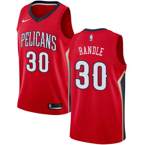 New Orleans Pelicans #30 Julius Randle Red Womens Swingman Statement Edition Jersey Womens