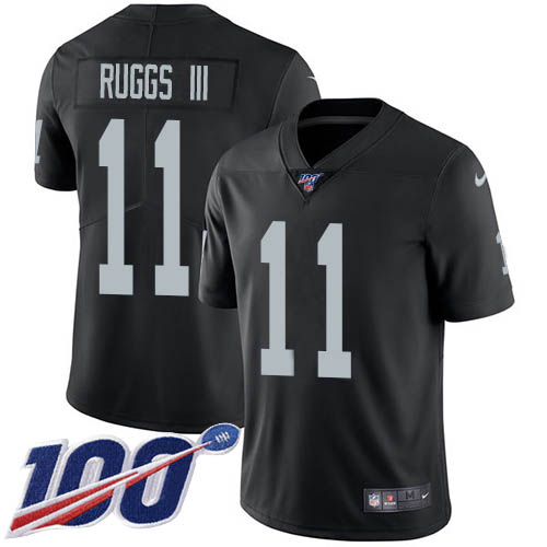 Las Vegas Raiders #11 Henry Ruggs III Black Team Color Youth Stitched 100th Season Vapor Untouchable Limited Jersey Youth
