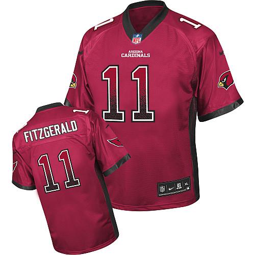 Cardinals #11 Larry Fitzgerald Red Team Color Youth Stitched Elite Drift Fashion Jersey