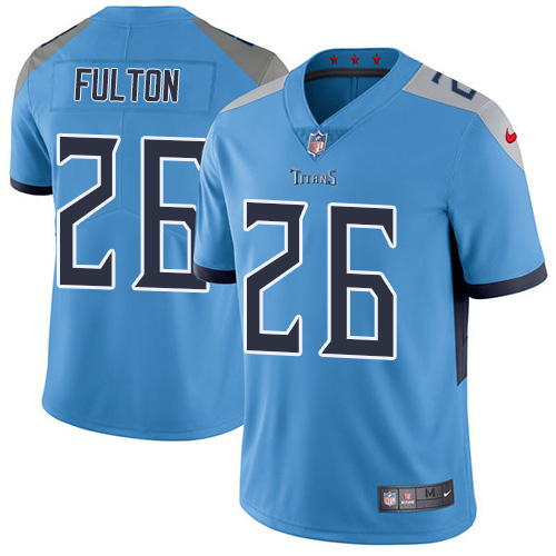 Tennessee Titans #26 Kristian Fulton Light Blue Alternate Youth Stitched Vapor Untouchable Limited Jersey Youth