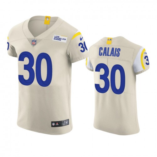 Los Angeles Los Angeles Rams #30 Raymond Calais Men's Vapor Elite Player Jersey - Bone Men's