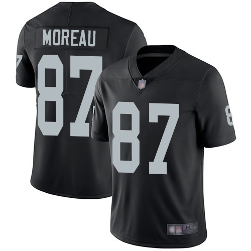 Las Vegas Raiders #87 Foster Moreau Black Team Color Men's Stitched Vapor Untouchable Limited Jersey Men's