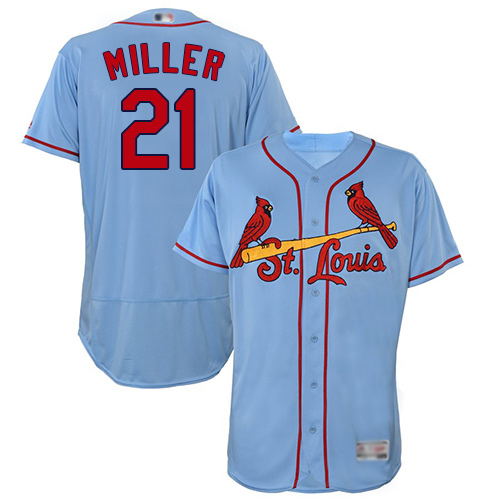 St.Louis Cardinals #21 Andrew Miller Light Blue Flexbase Authentic Collection Stitched Jersey Men's