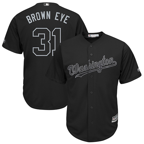 Washington Nationals #31 Max Scherzer Black 