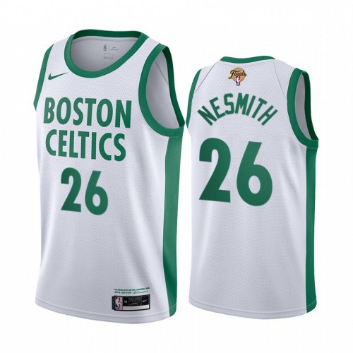 Boston Boston Celtics #26 Aaron Nesmith White Swingman Youth 2022 Finals City Edition Jersey Youth