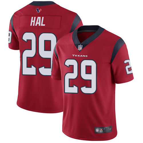 Houston Texans #29 Andre Hal Red Alternate Youth Stitched Vapor Untouchable Limited Jersey Youth