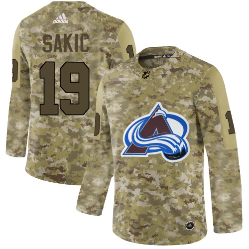 Adidas Colorado Avalanche #19 Joe Sakic Camo Authentic Stitched Jersey Men's