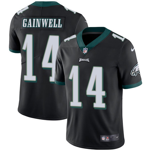 Eagles #14 Kenneth Gainwell Black Alternate Men's Stitched Vapor Untouchable Limited Jersey