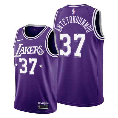 Los Angeles Los Angeles Lakers #37 Kostas Antetokounmpo Womens 2021-22 City Edition Purple Jersey Womens