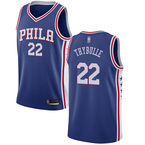 Philadelphia 76ers #22 Matisse Thybulle Blue Swingman Icon Edition Jersey Mens