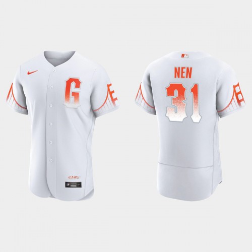San Francisco San Francisco Giants #31 Robb Nen Men's 2021 City Connect Authentic White Jersey Men's