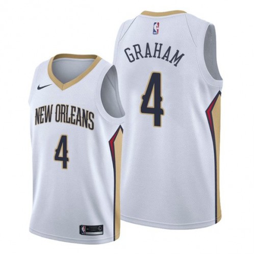 New Orleans Pelicans #4 Devonte Graham White Womens Swingman Association Edition Jersey Womens