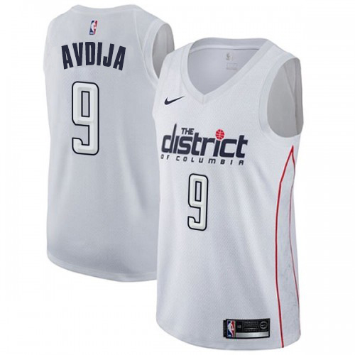 Washington Wizards #9 Deni Avdija White Swingman City Edition Jersey Mens