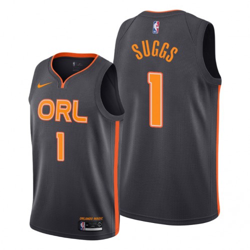 Orlando Orlando Magic #1 Jalen Suggs Black Youth 2019-20 Black City Edition Jersey Youth