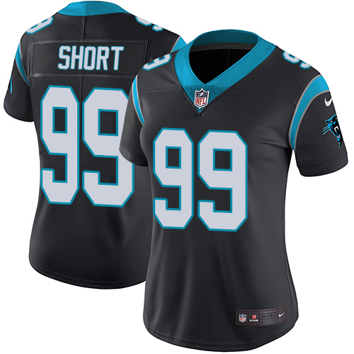 Carolina Panthers #99 Kawann Short Black Team Color Women's Stitched Vapor Untouchable Limited Jersey Womens