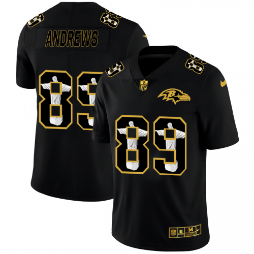 Baltimore Baltimore Ravens #89 Mark Andrews Carbon Black Vapor Cristo Redentor Limited Jersey Men's