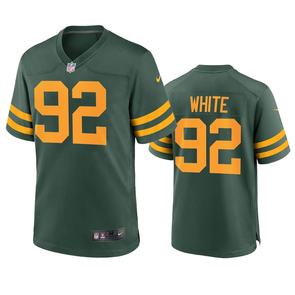 Green Bay Packers #92 Reggie White Men's Alternate Game Player Jersey - Green