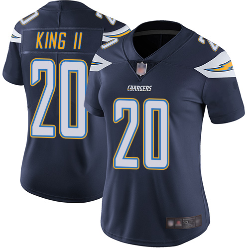 Los Angeles Chargers #20 Desmond King II Navy Blue Team Color Women's Stitched Vapor Untouchable Limited Jersey Womens