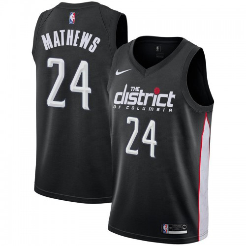 Washington Wizards #24 Garrison Mathews Black Youth Swingman City Edition 2018/19 Jersey Youth
