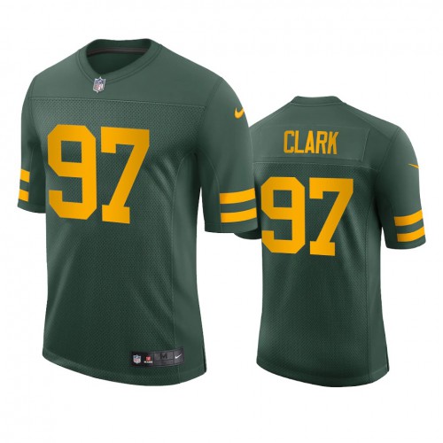 Green Bay Green Bay Packers #97 Kenny Clark Men's Alternate Vapor Limited Player Jersey - Green Men's