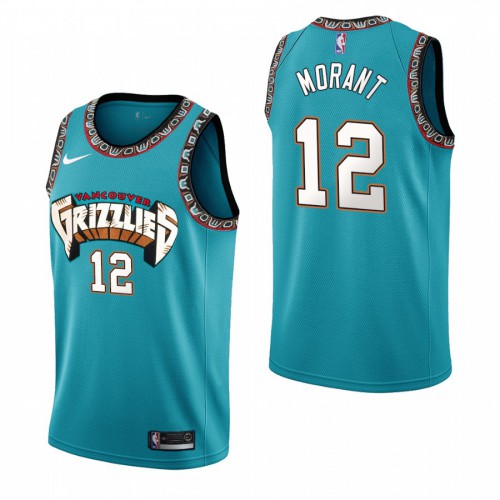 Memphis Memphis Grizzlies #12 Ja Morant 1988-89 Retro Hardwood Classics Stitched Jersey Mens
