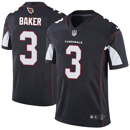 Cardinals #3 Budda Baker Black Alternate Men's Stitched Vapor Untouchable Limited Jersey
