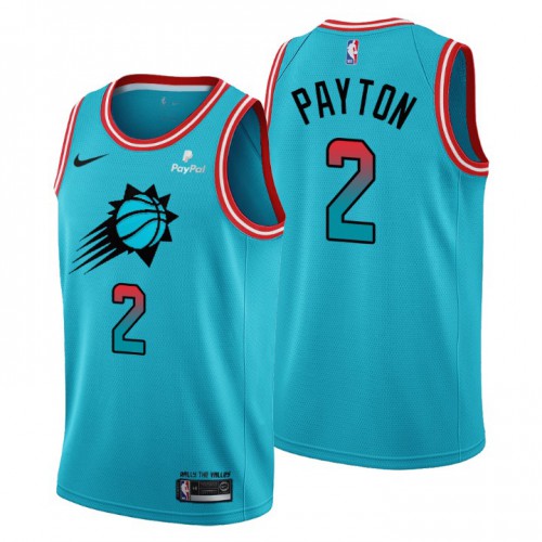 Phoenix Suns #2 Elfrid Payton Mens 2022-23 City Edition Jersey - Cherry Blossom Blue Mens