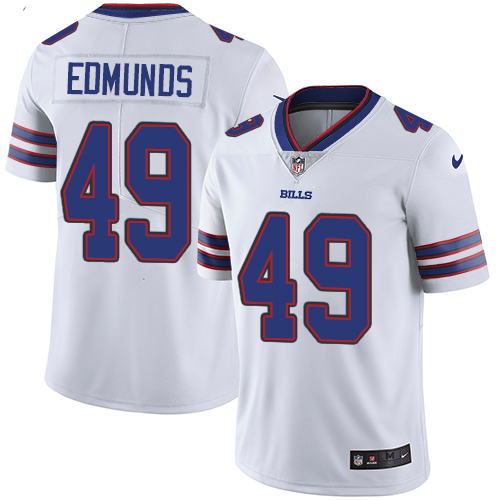 Bills #49 Tremaine Edmunds White Men's Stitched Vapor Untouchable Limited Jersey