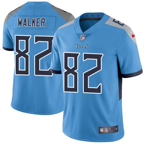 Tennessee Titans #82 Delanie Walker Light Blue Alternate Youth Stitched Vapor Untouchable Limited Jersey Youth