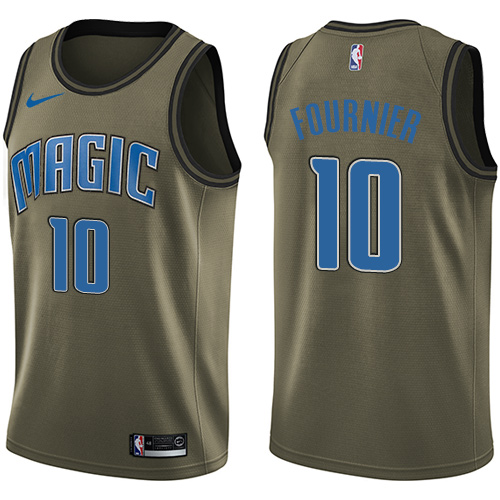Orlando Magic #10 Evan Fournier Green Salute to Service Youth Swingman Jersey Youth