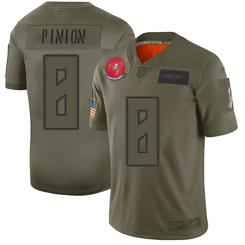 Tampa Bay Buccaneers #8 Bradley Pinion Camo Youth Stitched Limited 2019 Salute To Service Jersey Youth