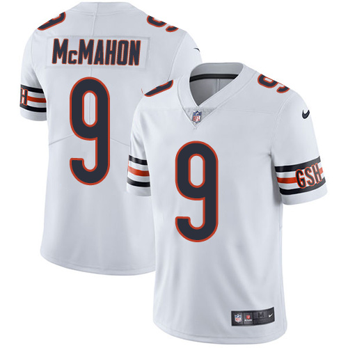 Chicago Bears #9 Jim McMahon White Men's Stitched Vapor Untouchable Limited Jersey Men's