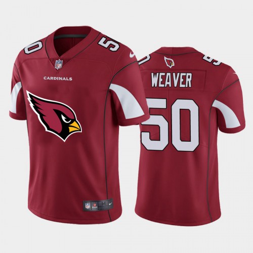 Arizona Arizona Cardinals #50 Evan Weaver Red Men's Big Team Logo Vapor Limited Jersey Men's