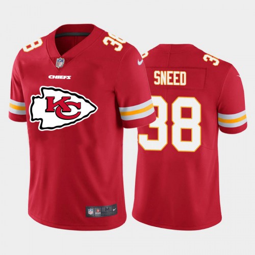 Kansas City Kansas City Chiefs #38 Chris Lammons Red Men's Big Team Logo Player Vapor Limited Jersey Men's