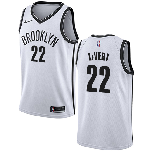 Brooklyn Nets #22 Caris LeVert White Youth Swingman Association Edition Jersey Youth