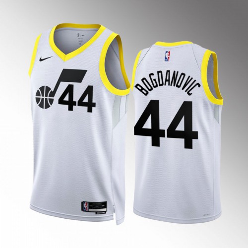 Utah Utah Jazz #44 Bojan Bogdanovic Mens Black 2022-23 Association Edition Jersey Mens