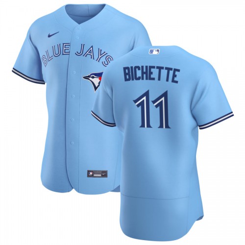 Toronto Toronto Blue Jays #11 Bo Bichette Men's Light Blue Alternate 2020 Authentic Player Jersey Men's