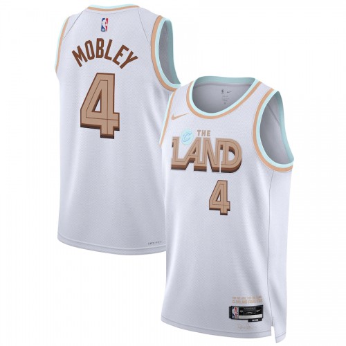 Cleveland Cleveland Cavaliers #4 Evan Mobley Unisex White 2022-23 Swingman Jersey - City Edition Mens