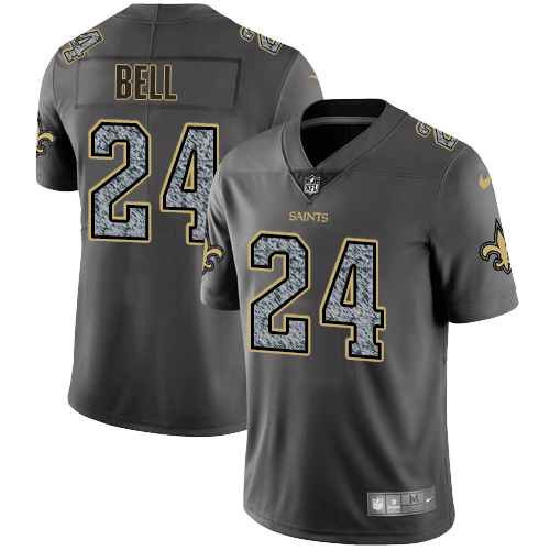New Orleans Saints #24 Vonn Bell Gray Static Men's Stitched Vapor Untouchable Limited Jersey Men's