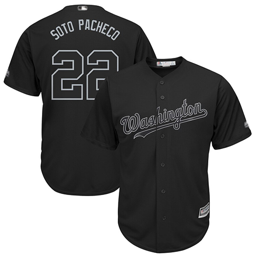 Washington Nationals #22 Juan Soto Black 