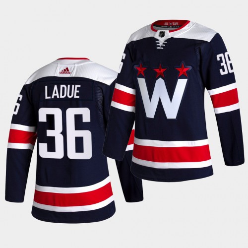 Adidas Washington Capitals #36 Paul Ladue Men's 2021-22 Alternate Authentic Jersey - Black Men's