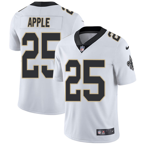 New Orleans Saints #25 Eli Apple White Men's Stitched Vapor Untouchable Limited Jersey Men's