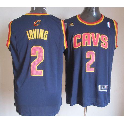 Cleveland Cavaliers #2 Kyrie Irving Navy Blue Revolution 30 Stitched Jersey Mens