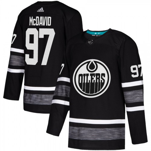 Adidas Edmonton Oilers #97 Connor McDavid Black Authentic 2019 All-Star Stitched Youth Jersey Youth