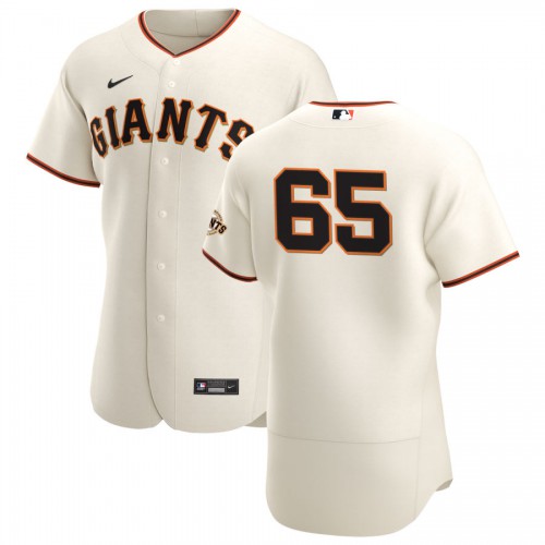 San Francisco San Francisco Giants #65 Sam Coonrod Men's Cream Home 2020 Authentic Player Jersey Men's
